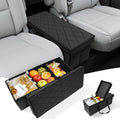 Car Seat Organizer for Subaru Ascent 2019-2026 w/Built-In Cooler Bag, Car Second Console Organizer w/Non-Slip Strips, Foldable Car Backseat Organize for Dog Toys Kids Snacks Travel Storage Box