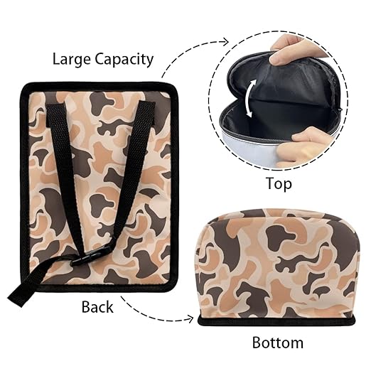 Car Trash Can with Lid Garbage Bag Dustbin Container Waste Basket Storage Pocket Duck Hunter Camouflage Hanging Large Capacity Vehicle Trash Bin