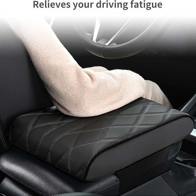 Car Armrest Covers for Tesla Model Y 2020–2025,Protection Padding Center Console Cushion Storage Box Mat Pad Cover Protector,Red