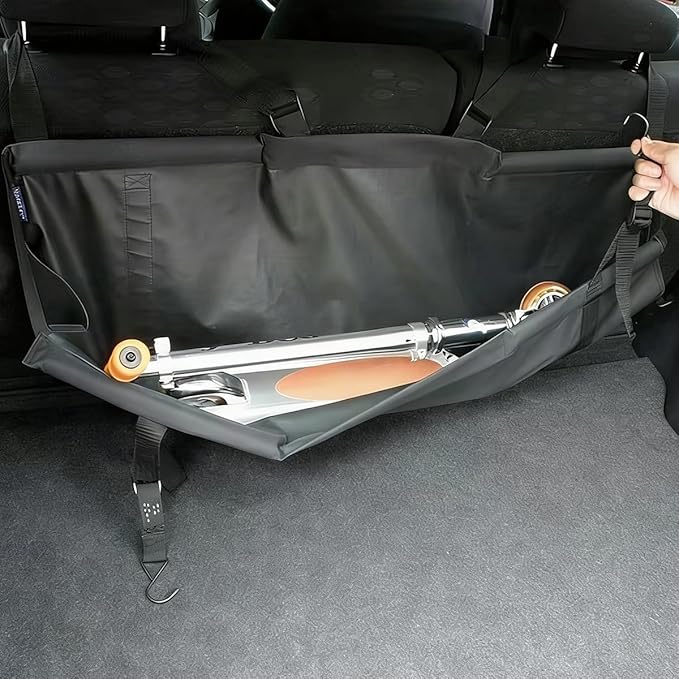 Car Trunk Organizer, Oxford Cloth Foldable Hanging Large Capcity Vehicle Backseat Cargo Storage Bag, Collapsible Automotive Trunk Organizer Bag, Universal for Truck SUV Van