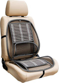 Ergonomic Bamboo Car Seat Pad,Car Seat Office Chair Bamboo Chip Cover Cushion with Wire Mesh Lumbar Back Support,Cushion for car seat Driver for Comfort (1 PCS)