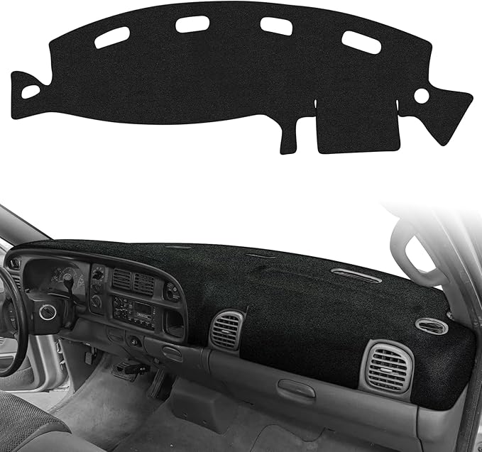 Cartist Dash Cover for Dodge Ram 1500 2500 3500 1998-2001 Dashboard Cover Mat Non-Slip Pad Carpet Sunshield Protector