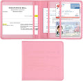 Cacturism Car Registration and Insurance Holder, Vehicle Glove Box Car Organizer，Women Interior Car Accessories Case for Cards, Essential Document, Driver License, Pink | for Cards, Essential Document, Driver License