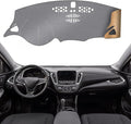 KEYOOG Dashboard Cover Dash Mat Fit for Chevy Malibu 2023-2016 (Without HUD Models),Car Dash Board Mat Anti-Glare Carpet,Non-Slip Pad Sunshield Protector (Grey)