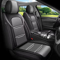 YORKNEIC Seat Covers for Hyundai Kona 2018-2024 2025:2 Row 5 Seat Full Set Faux Leather Car Seat Covers Cushion Waterproof Car Seat Protectors with Airbag Compatible(5 Seat Full Set,Black&Grey)
