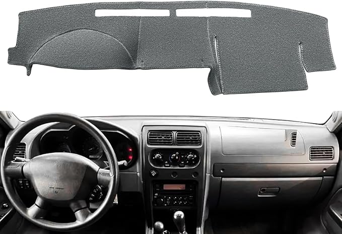 Yiz Dash Cover Mat Custom Fit for Nissan Frontier Xterra 2002 2003 2004 Dashboard Cover Pad Carpet (Dark Gray) J158