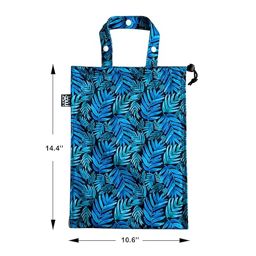 RMMOORORO Cute Hanging Car Trash Garbage Bag 100% Leakproof Waterproof Multipurpose for Car Back Front Seat Console with Hanging Strap (Leaves)