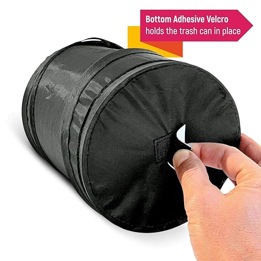 Mavoro 1 Pack, 1 Gallon Car Trash Can | Waterproof Collapsible Pop-Up Car Bin (1 Pack, 1 gal)