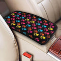 Car Center Console Cushion Pad Dog Paw Universal Waterproof Armrest Seat Box Cover Protector Paws Comfortable Cars Decor Accessories Fit for Most Vehicles, SUV