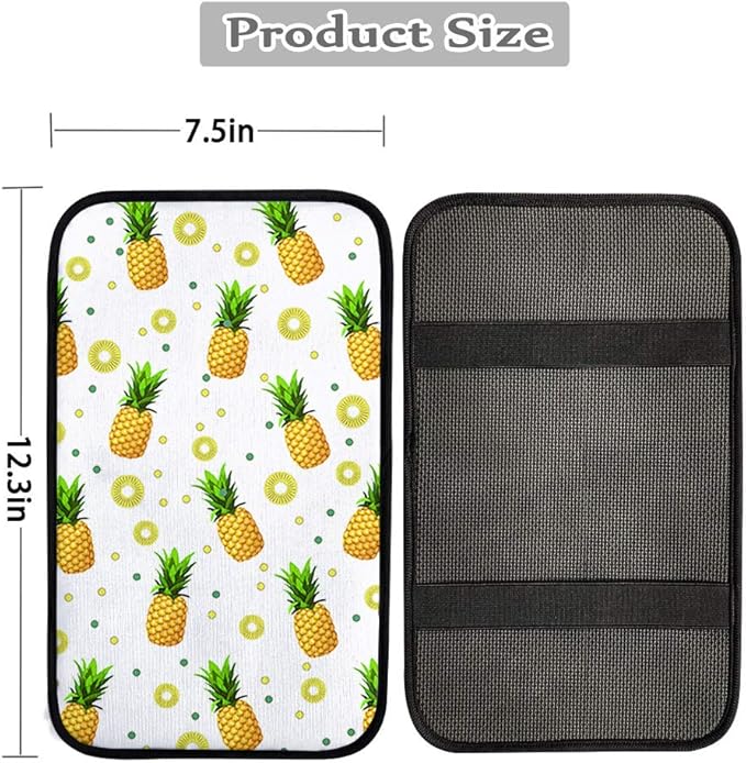 Car Center Console Armrest Cover Pad Floral Soft Comfort Vehicle Arm Rest Lid Protectors Cars Interior Accessories