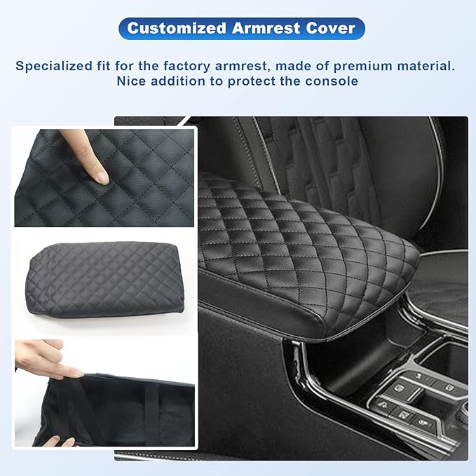 CDEFG Center Console Cover Armrest Cover Center Console Pad for 2021 2022 Sorento Car Interior Accessories Arm Rest Protective Cover Scratch Resistance