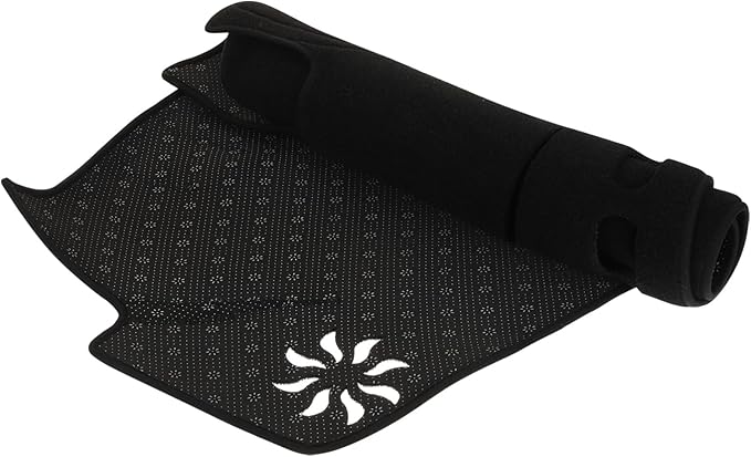 Mikinona Dash Cover Anti-Skid Dashboard Mat Polyester Protector with Pre-Cut Vent for Left-Hand Drive Cars Sunlight Glare and Scratch Resistant Car Interior Pad