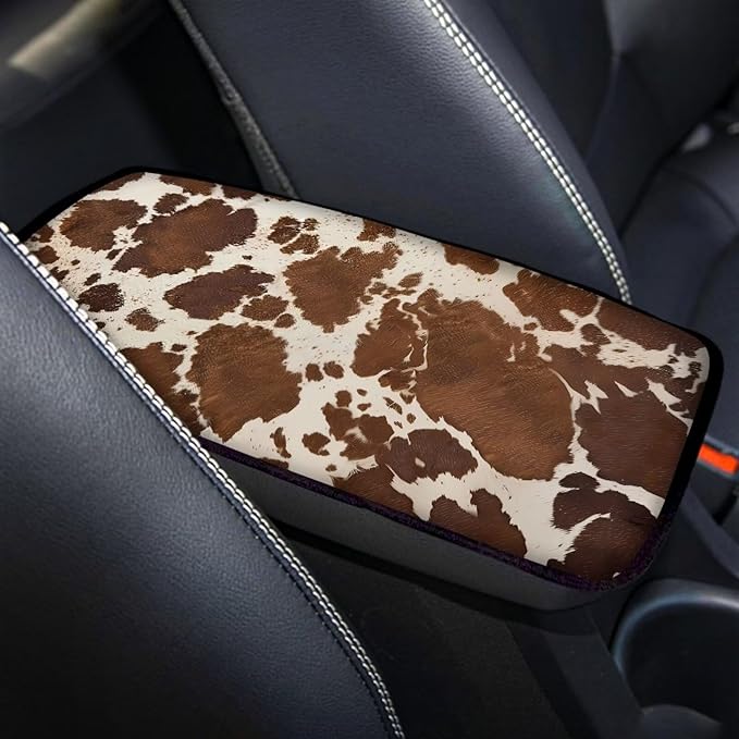 Biyejit Car Center Console Armrest Cushion Cover Pad Car Interior Decor Accessories Universal Fit for Sedan, Truck, SUV