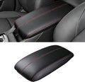 Center Console Armrest Cover for Mazda CX30 2020 2021 2022 2023 2024 2025 2026, Center Console Cover, Car Arm Rest Covering Anti-Scratch Arm Rest Cushion Pad,Black+Red line