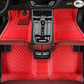 TREGOO All Weather Car Mats Custom Fit Non Slip Floor Mats for 1998-2025 Cars Personalized Leather Protection Pads Suitable for Men Women (red)