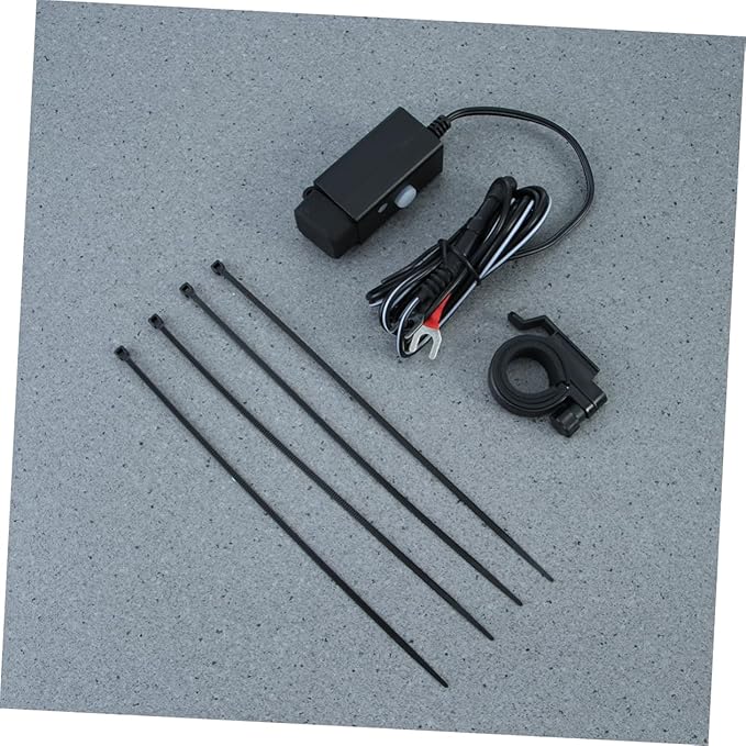 Garneck USB Adapter Plug for Motorcycle Car Charger Adapter Motorcycle Phone Charger Ring Terminals