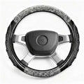 Heavy Duty Truck Steering Wheel Cover 17.5-18 Inch, Carbon Fiber with Anti-Slip Grip, X-Large Wheel Protector for Commercial Semi-Trucks, Buses and RVs (Gray/Black)