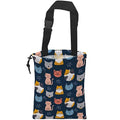 Car Trash Bag Cute Cat Car Garbage Bag Hanging Car Trash Can for Back Seat with Drawstring