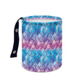 Mermaid Scale Car Trash Bag Portable Garbage Bin Printed for Car Front Seat, Back Seat, Floor, Easy to Clean Accessory Car Interior Decoration