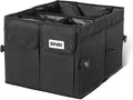 DNA Motoring Trunk Organizer for Car, 60L Large Capacity Foldable Trunk Organizer, Multi Compartment Car Trunk Organizer for Women Men, Black, TOOLS-00419
