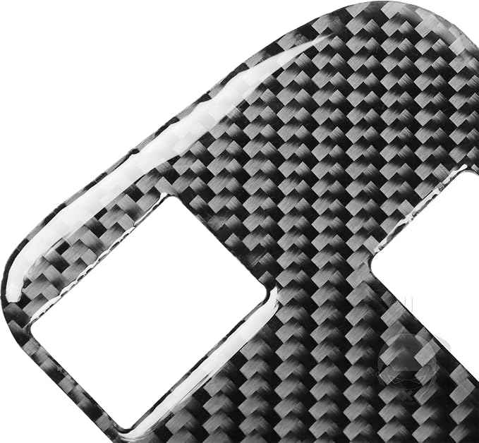 NVCNX Real Premium Carbon Fiber for Chrysler 300 Accessories 2015-2023 2016 2017 2018 2019 2020 2021 2022 S/C/Limited/Touring Car Rear USB Charging Port Panel Cover Interior Trim 2PCs, for 2 Buttons