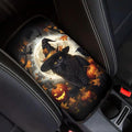 Mintutlipy Halloween Black Cat Car Center Console Cover Car Seat Box Cover Car Decoration Wear Proof Dust Proof Armrest Cover Protector