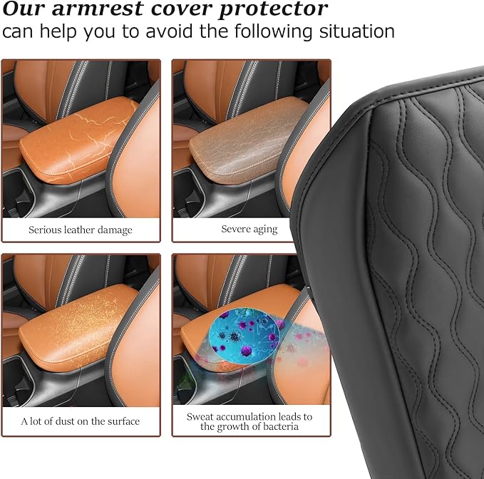 SKTU for 2025 Subaru Outback Accessories Center Console Cover for 2020-2025 Subaru Outback/Legacy Armrest Cover Outback Wilderness Armrest Pad Subaru Outback 2025 Accessories Center Console Cushion