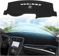 CARTIST Dash Cover Fits for Ford Fusion 2013-2020 Dashboard Cover Mat for Fusion Accessories Non-Slip Pad Carpet Anti-Glare