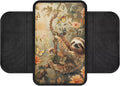 Butterfly Sloth Floral Print Car Center Console Cover Waterproof Automobile Armrest Covers Scratch-Resistant Car Armrest Cover Cushion Car Armrest Storage Box Mat Car Armrest Cover Cushion