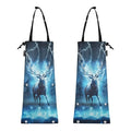 ALAZA Hanging Car Trash Bags Garbage Bag Trash Can for Back Seat Small Deer Myth Washable Storage Bag Retractable 2 Pack
