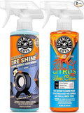 Chemical Guys Wheel Cleaner & Tire Protectant Bundle with (1) 16 oz TVD11316 Tire Kicker Tire Shine and (1) 16 oz CLD10616 Sticky Citrus Gel Wheel Cleaner (2 Items)