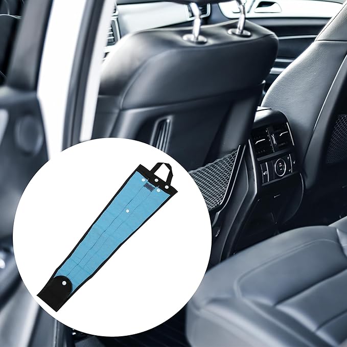 X AUTOHAUX Multifunction Car Truck Back Seat Umbrella Storage Holder Hanging Waterproof Organizer Bag Blue
