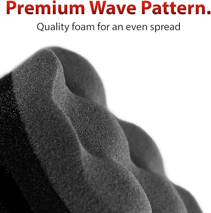 Adam's Polishes Pro Tire Hex Grip Applicator - Tire Shine Car Detailing Foam Sponge Tool | Car Cleaning Supplies After Car Wash leaner | for Vinyl Rubber & Trim Accessories | Wheel & Rim Cleaner