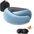 Almalls Travel Pillow Memory Foam Neck Pillow Support Pillow,Luxury Compact & Lightweight Quick Pack for Camping,Offices,Sleeping Rest Cushion,Portable Plane Accessories