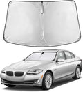 EcoNour Windshield Sun Shade for BMW 5 Series 2011–2016 | Front Window Sunshade | Foldable Car Sun Protector | Blocks UV Rays & Keeps Interior Cooler