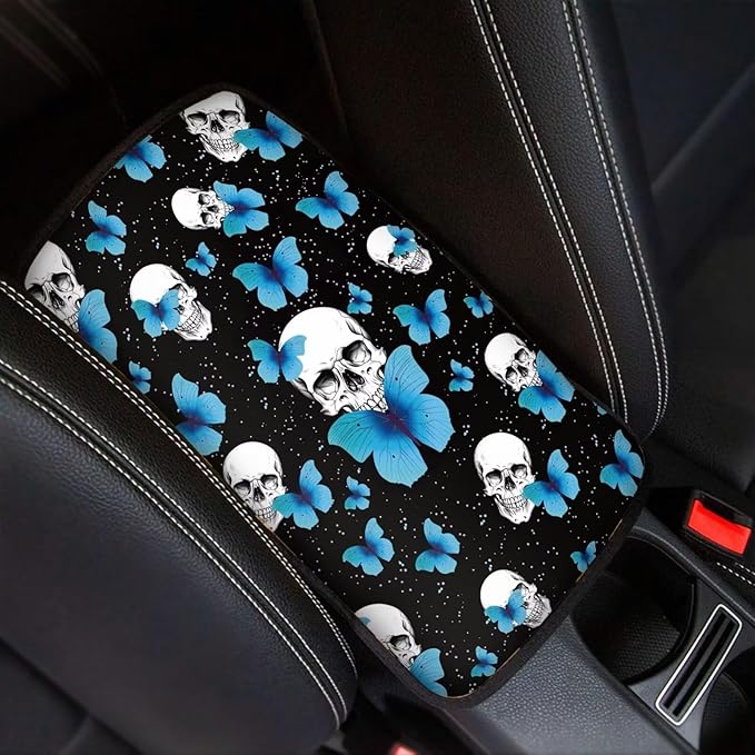 Biyejit Car Center Console Armrest Cushion Cover Pad Car Interior Decor Accessories Universal Fit for Sedan, Truck, SUV