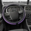 15“16”17“18”19“ 20 Inch Ice Silk Semi Truck Steering Wheel Cover (Purple, 16 inch)