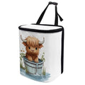 Cute Highland Cow Car Trash Can Easy to Install Hanging Garbage Bin for Back Seat Leak Proof Lightweight Car Garbage Cans Fashion Car Interior Accessories for Most Cars, SUVs
