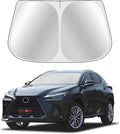 Toluoma Custom Fit Windshield Sun Shade for Le-xus NX NX300H NX300 NX200T 2022-2025 - Full Coverage, 210T Reflective Fabric, Blocks 99% UV Rays, Easy to Install and Store