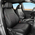 coverdream Front Tacoma Seat Covers for 2024-2026 Toyota Tacoma SR,SR5,TRD Sport,TRD Off-Road,Limited Truck,Fully Covered,Luxury Waterproof Leather Car Seat Protector (Front Row Only,Black & Diamond)