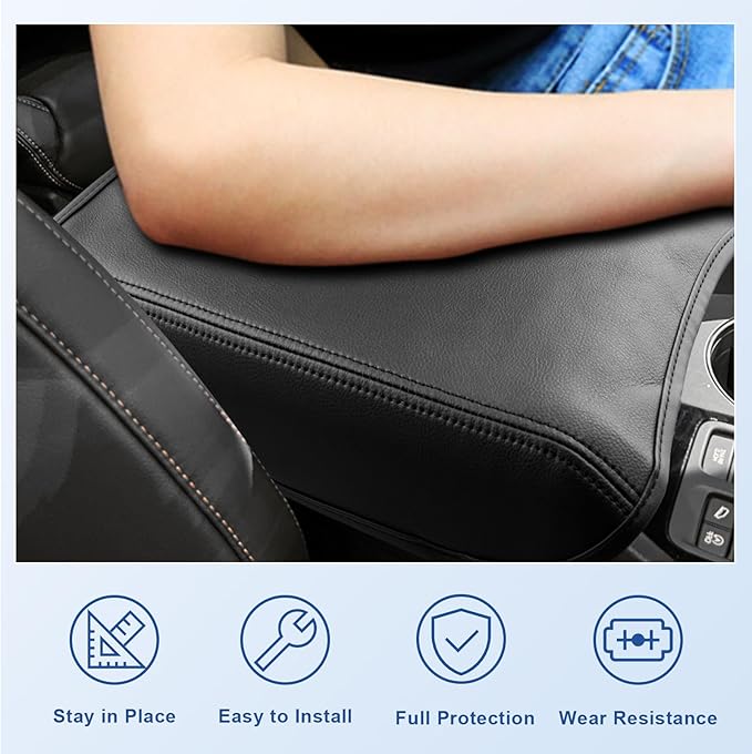 CDEFG Center Console Cover for 2023 2024 2025 Honda Pilot/2024-2026 Honda Ridgeline Passport Armrest Cover Center Console Pad Arm Rest Cushion Pilot 2025 Hybrid Accessories