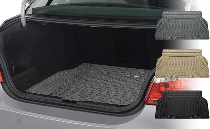 FH Group Climaproof Universal Cargo Mat – All-Weather, Trimmable Trunk Mat (55" W x 31.5" D) – Fits Most Cars, SUVs & Trucks – Gray