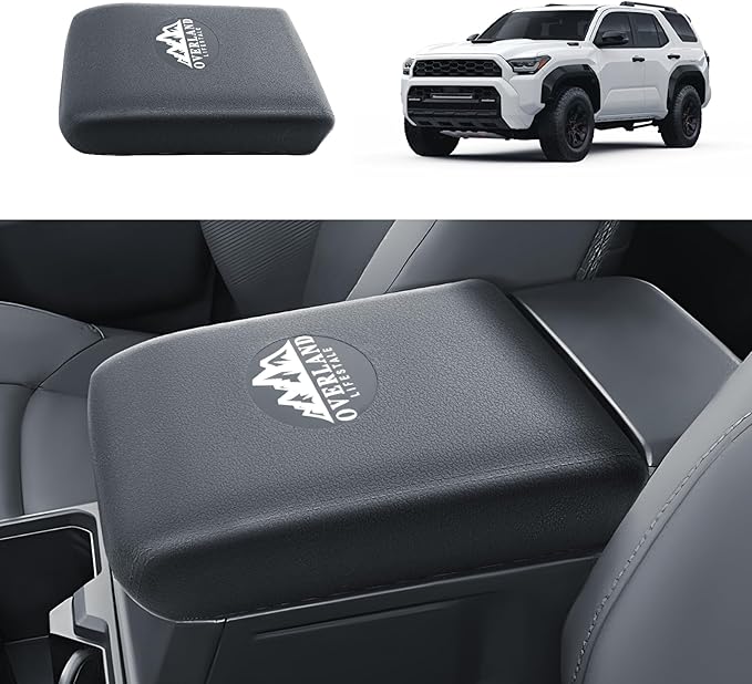 BIBIBO for 2025 2026 Toyota 4Runner Center Console Cover 2025 2026 Toyota 4Runner Arm Rest Cover with Silicone Hidden Storage Box 2025 4Runner Secret Compartment Armrest 4Runner 2025