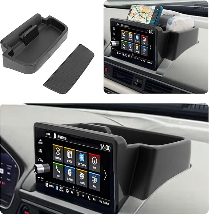 Neepiar Center Console Organizer Tray Compatible with Honda Pilot 2023 2024 2025 2026 Insert Tray Storage Organizer Interior Divider Accessories (Dash storage tray)