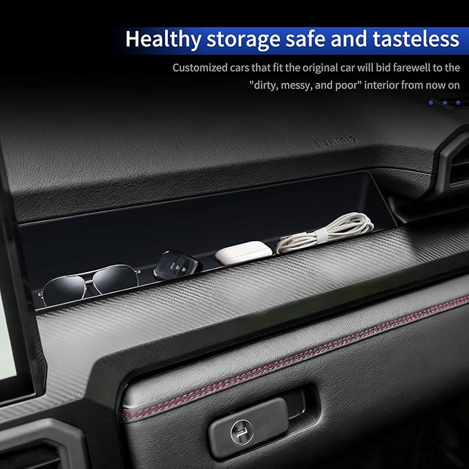 Co-Pilot Silicone Storage Box for 2024 2025 2026 Toyota 4Runner & Tacoma Dashboard Tray Dashboard Organizer Interior Modification Accessories (Dashboard Tray Silica Gel Pad)