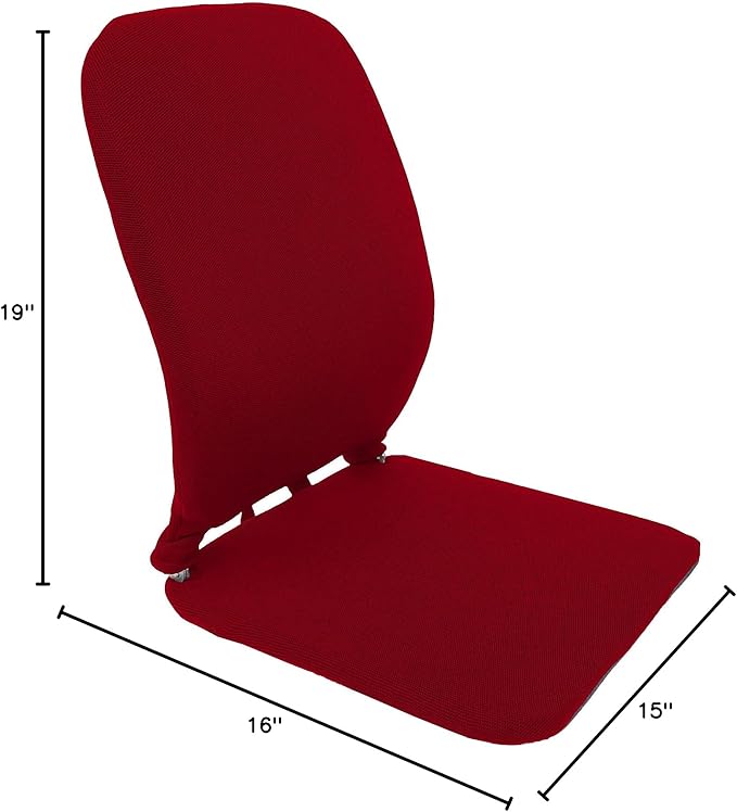 Q QUALITY BRAND COMPANY McCarty's SacroEase MSC2- RED Cover Only – Replacement Cover for Sacro Low-Profile Lumbar Back Support Car Seat Cushion (Insert Not Included) – Fits 16 x 15 x 19 Inches