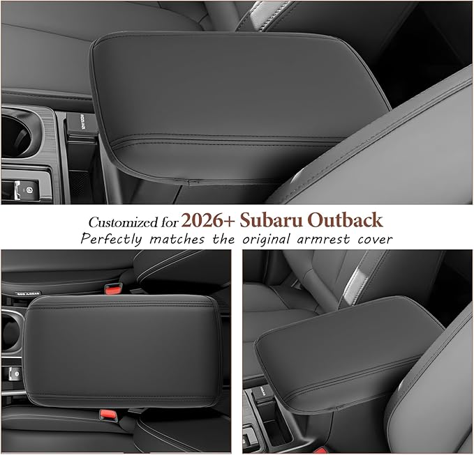 SKTU 2026 Outback Center Console Cover for 2026+ Subaru Outback (Premium/Limited/Touring/Wilderness/Limited XT/Touring XT) Armrest Cover Subaru Outback 2026 Accessories Soft Center Console Cushion