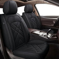 TTX LIGHTING Car Seat Covers Fit for Nissan Leaf 2011-2024 2025 - Breathable Leather Waterproof Full Set Protector 5 Seats(Black)