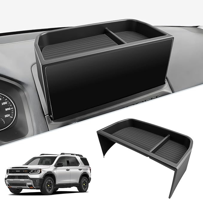 SKTU for 2026 Honda Passport Dashboard Organizer for 2026+ Honda Passport Behind Screen Organizer 2026 Passport ABS Materials Tray Honda Passport 2026 Accessories 2026 Passport Console Tray Durable