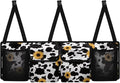 Sunflower Cow Pattern Car Backseat Trunk Organizer Auto Hanging Seat Back Storage Collapsible Car Storage Bag Car Interior Accessories for SUV, Truck, MPV,Van